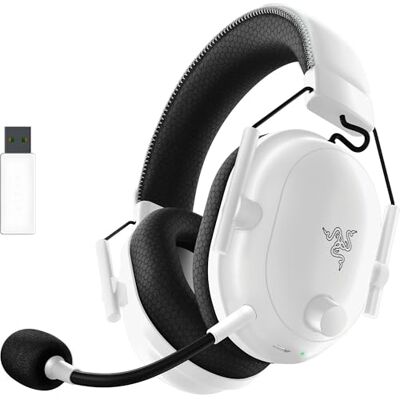 Razer BlackShark V2 Pro (2023) PC Premium trådlöst e-sportheadset (HyperClear Super Wideband Mic, TriForce Titanium 50 mm drivdon, HyperSpeed trådlös teknik, upp till 70 timmars batteritid) Vit Razer BlackShark V2 Pro (2023) PC Premium trådlöst e-sportheadset (HyperClear Super Wideband Mic, TriForce Titanium 50 mm drivdon, HyperSpeed trådlös teknik, upp till 70 timmars batteritid) Vit