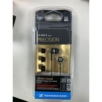 Sennheiser CX 400-II Precision stereoin-ear hörlurar (1,2 m kabellängd, 3,5 mm uttagskontakt, öronadapterset S/M/L, bärväska) svart Sennheiser CX 400-II Precision stereoin-ear hörlurar (1,2 m kabellängd, 3,5 mm uttagskontakt, öronadapterset S/M/L, bärväska) svart