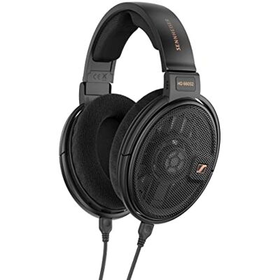 Sennheiser HD 660S2 trådade audiofil stereohörlurar med utökad djup bas, optimerad surround, omvandlarluftflöde, ventilerat magnetsystem och röstspole – Svart Sennheiser HD 660S2 trådade audiofil stereohörlurar med utökad djup bas, optimerad surround, omvandlarluftflöde, ventilerat magnetsystem och röstspole – Svart