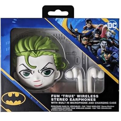 WONDEE Batman Gåvor, Trådlösa Bluetooth-hörlurar med Joker-fodral, Bluetoth hörlurar med Google Assistent och Touch-kontroll Batman- och joker-gåva för barn, tonåringar och vuxna WONDEE Batman Gåvor, Trådlösa Bluetooth-hörlurar med Joker-fodral, Bluetoth hörlurar med Google Assistent och Touch-kontroll Batman- och joker-gåva för barn, tonåringar och vuxna