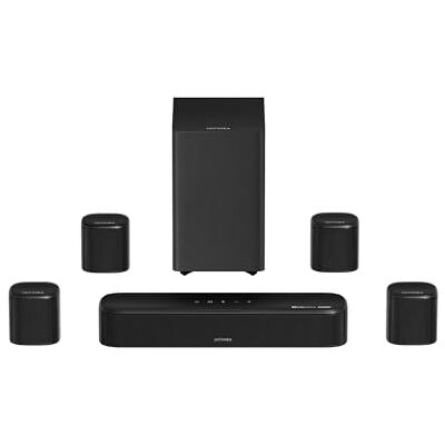 ULTIMEA 7.1-Kanal Surroundljudsystem Med Subwoofer, 4 Surroundhögtalare, Med Dolby Atmos, VoiceMX, BassMX, 420 W, Soundbar För Tv-Enheter, HDMI eARC, Appstyrning, Aura A60 Pro, Modell 2026 ULTIMEA 7.1-Kanal Surroundljudsystem Med Subwoofer, 4 Surroundhögtalare, Med Dolby Atmos, VoiceMX, BassMX, 420 W, Soundbar För Tv-Enheter, HDMI eARC, Appstyrning, Aura A60 Pro, Modell 2026