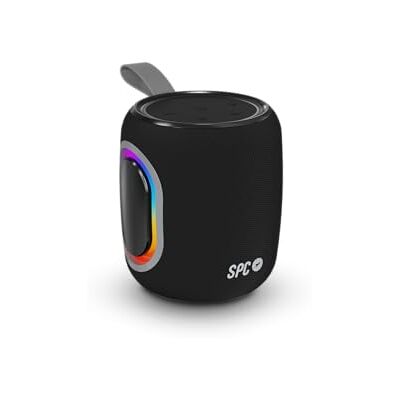 SPC Orbital Spark – bärbar 15 W kraftfull Bluetooth-högtalare 24 timmars batteri LED-färgade lampor IPX6 vattentät True Wireless USB, microSD och 3,5 mm jack, ultrakompakt design SPC Orbital Spark – bärbar 15 W kraftfull Bluetooth-högtalare 24 timmars batteri LED-färgade lampor IPX6 vattentät True Wireless USB, microSD och 3,5 mm jack, ultrakompakt design