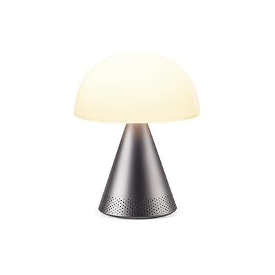 Lexon MINA L Audio bärbar svamplampa och uppladdningsbar bluetooth-högtalare, trådlös bord med 9 ljusfärger och dimmer upp till 24 timmars batteritid metallgrå Lexon MINA L Audio bärbar svamplampa och uppladdningsbar bluetooth-högtalare, trådlös bord med 9 ljusfärger och dimmer upp till 24 timmars batteritid metallgrå