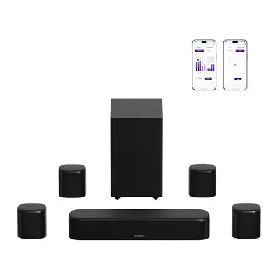 ULTIMEA 7.1 Kanal Surround Soundbar, Soundbar För Tv Med 4 Surroundhögtalare, 330 W, Surroundljudsystem, HDMI ARC, Tv-Soundbar Med Subwoofer, Bluetooth® 6.0, Aura A40 Pro ULTIMEA 7.1 Kanal Surround Soundbar, Soundbar För Tv Med 4 Surroundhögtalare, 330 W, Surroundljudsystem, HDMI ARC, Tv-Soundbar Med Subwoofer, Bluetooth® 6.0, Aura A40 Pro