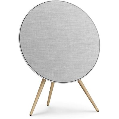 Bang & Olufsen Beosound A9 (5:e generationen), WiFi, bluetooth-hemhögtalare, rumsfyllande ljud, förstklassig golvhögtalare med ekben, lyxigt ljud naturlig aluminium Bang & Olufsen Beosound A9 (5:e generationen), WiFi, bluetooth-hemhögtalare, rumsfyllande ljud, förstklassig golvhögtalare med ekben, lyxigt ljud naturlig aluminium