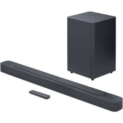 JBL Bar 2.1 Deep Bass MK2, Kompakt Soundbar, Svart Surround-Ljud och Trådlös Subwoofer JBL Bar 2.1 Deep Bass MK2, Kompakt Soundbar, Svart Surround-Ljud och Trådlös Subwoofer