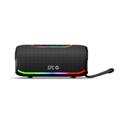 SPC Orbital Storm – bärbar 60 W kraftfull Bluetooth-högtalare med 360° LED-ljus upp till 20 timmars batteri IPX6 vattentät True Wireless USB, microSD och 3,5 mm uttag Högtalare med rem SPC Orbital Storm – bärbar 60 W kraftfull Bluetooth-högtalare med 360° LED-ljus upp till 20 timmars batteri IPX6 vattentät True Wireless USB, microSD och 3,5 mm uttag Högtalare med rem