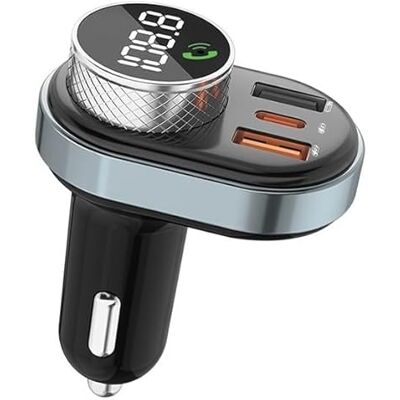 AWEI Bluetooth Handsfree Kit C-843 - FM Transmitter, MP3, USB-C, Svart AWEI Bluetooth Handsfree Kit C-843 - FM Transmitter, MP3, USB-C, Svart