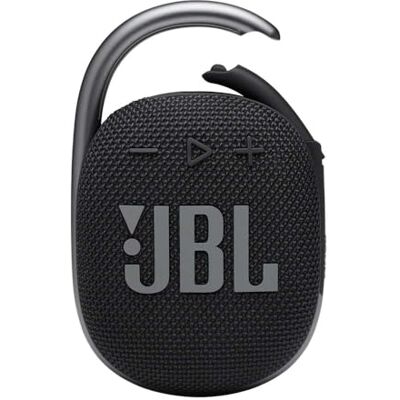JBL Clip 4 Bärbar vattentålig Bluetooth-högtalare med integrerad karbinhake, upp till 10timmars batteritid, svart JBL Clip 4 Bärbar vattentålig Bluetooth-högtalare med integrerad karbinhake, upp till 10timmars batteritid, svart