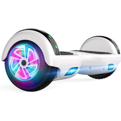 SISIGAD Hoverboard, 16,5 cm tvåhjuls-självbalanserande hoverboard med Bluetooth-högtalare och mode LED-lampor för barn (grön och bottenvit) SISIGAD Hoverboard, 16,5 cm tvåhjuls-självbalanserande hoverboard med Bluetooth-högtalare och mode LED-lampor för barn (grön och bottenvit)