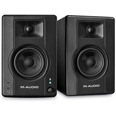 M-Audio BX3 BT Par 3.5" PC-högtalare/studiomonitorer med Bluetooth för musikproduktion, gaming, streaming, podcasting och DJ:er M-Audio BX3 BT Par 3.5" PC-högtalare/studiomonitorer med Bluetooth för musikproduktion, gaming, streaming, podcasting och DJ:er