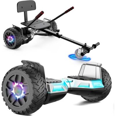 SISIGAD Hoverboard med sits, allterräng hoverboard med hoverart, 8,5 tums gokart med självbalanserande skoter, off-road hoverboard med Bluetooth-högtalare, LED, gåva för barn SISIGAD Hoverboard med sits, allterräng hoverboard med hoverart, 8,5 tums gokart med självbalanserande skoter, off-road hoverboard med Bluetooth-högtalare, LED, gåva för barn
