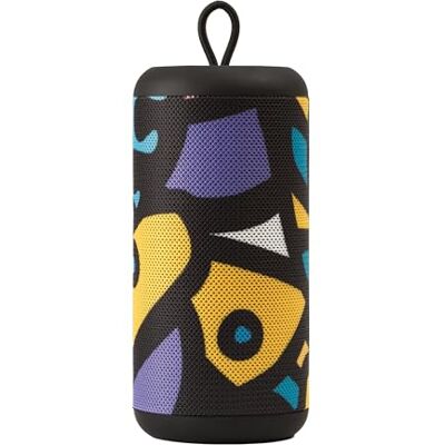 Music Sound Högtalare vertikal Bluetooth 5.0 utomhushögtalare – 5 watt effekt – uppspelningstid 4 timmar – laddning 1,5 timmar – mikro-SD-ingångar, USB-nyckel och AUX-kabel – mönster modern konst Music Sound Högtalare vertikal Bluetooth 5.0 utomhushögtalare – 5 watt effekt – uppspelningstid 4 timmar – laddning 1,5 timmar – mikro-SD-ingångar, USB-nyckel och AUX-kabel – mönster modern konst