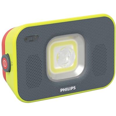 Philips LED-arbet Xperion 6000 Flood Audio, uppladdningsbar LED-strålkastare med zoom- och dimbar strålkastare och spotljus, Bluetooth-högtalare, 1000 lm, gestkontroll, powerbankfunktion Philips LED-arbet Xperion 6000 Flood Audio, uppladdningsbar LED-strålkastare med zoom- och dimbar strålkastare och spotljus, Bluetooth-högtalare, 1000 lm, gestkontroll, powerbankfunktion