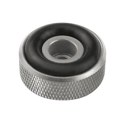 Dynavox Enhetsfötter med räfflor mini av aluminium, för HiFi-enheter som högtalare, förstärkare och skivspelare, silver, set om 4 Dynavox Enhetsfötter med räfflor mini av aluminium, för HiFi-enheter som högtalare, förstärkare och skivspelare, silver, set om 4