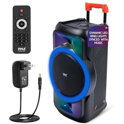 Pyle Audio stor Bluetooth-festhögtalare – stor Bluetooth-högtalare med True Wireless Stereosystem – njut av kraftfull bas och klara diskanter – bärbar rutig stor högtalare – PPHP1979 Pyle Audio stor Bluetooth-festhögtalare – stor Bluetooth-högtalare med True Wireless Stereosystem – njut av kraftfull bas och klara diskanter – bärbar rutig stor högtalare – PPHP1979