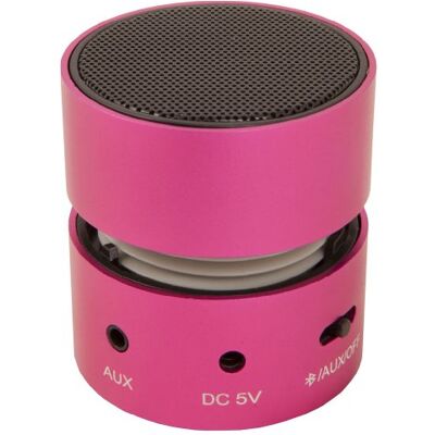 Urban Factory Mini Speaker 3 W Mono bärbar högtalare rosa – bärbara högtalare (1,0 kanaler, 3 W, trådlös, mono bärbar högtalare, rosa, soundbox) Urban Factory Mini Speaker 3 W Mono bärbar högtalare rosa – bärbara högtalare (1,0 kanaler, 3 W, trådlös, mono bärbar högtalare, rosa, soundbox)