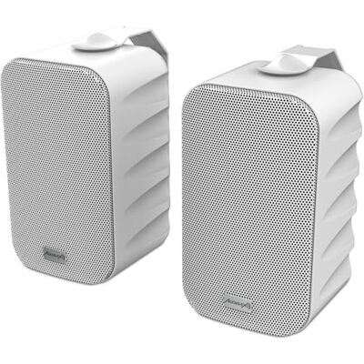 Audibax Delta 42 BT Whitepar Bluetooth-högtalare aktiva högtalare med hög prestanda för väggen Bluetooth-kompatibel högt frekvensomfång (90Hz-20 kHz) surroundljud Audibax Delta 42 BT Whitepar Bluetooth-högtalare aktiva högtalare med hög prestanda för väggen Bluetooth-kompatibel högt frekvensomfång (90Hz-20 kHz) surroundljud