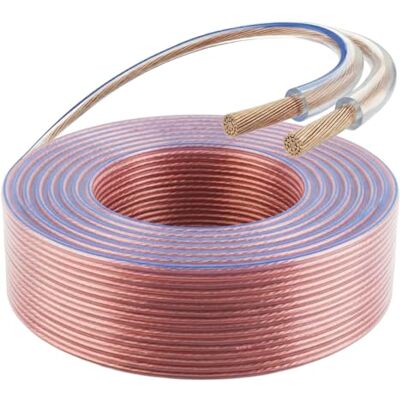 VENTON Högtalarkabel 2 x 2,5 mm² HQ full koppar 100 m I högtalarkabel av ren koppar I HiFi-kabel för högtalare och surroundsystem I Transparent boxkabel – Made in Europe VENTON Högtalarkabel 2 x 2,5 mm² HQ full koppar 100 m I högtalarkabel av ren koppar I HiFi-kabel för högtalare och surroundsystem I Transparent boxkabel – Made in Europe
