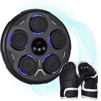 NK Bluetooth väggmonterad musikboxningsmaskin 9 träningslägen och 9 hastigheter, kraftfull högtalare, LCD-skärm och LED-belysning, lämplig för vuxna och ungdomar (inte lämplig för droppare) NK Bluetooth väggmonterad musikboxningsmaskin 9 träningslägen och 9 hastigheter, kraftfull högtalare, LCD-skärm och LED-belysning, lämplig för vuxna och ungdomar (inte lämplig för droppare)