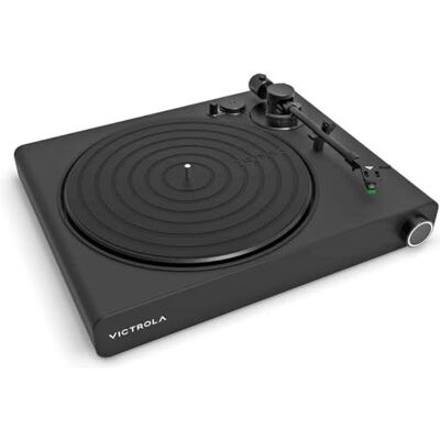 Victrola Stream Onyx – Wi-Fi-skivspelare med Bluetooth, kompatibel med Sonos, UPnP och Roon, 2 hastigheter, Moving Magnet-pickup, aluminiumtonarm, Bluetooth-utgång (Svart) Victrola Stream Onyx – Wi-Fi-skivspelare med Bluetooth, kompatibel med Sonos, UPnP och Roon, 2 hastigheter, Moving Magnet-pickup, aluminiumtonarm, Bluetooth-utgång (Svart)