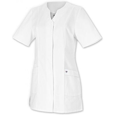 BP 1639-485-21-34n damkasack, 1/2 skal, V-ringad med dolt tryckknappband, 215,00 g/m² tygblandning, vit, 34n BP 1639-485-21-34n damkasack, 1/2 skal, V-ringad med dolt tryckknappband, 215,00 g/m² tygblandning, vit, 34n