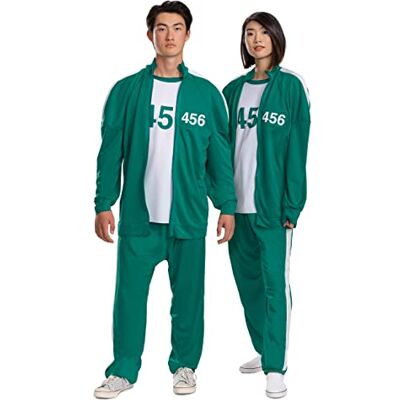 Disguise Squid Game Player 456 Adult Track Suit, Se bild, S Disguise Squid Game Player 456 Adult Track Suit, Se bild, S