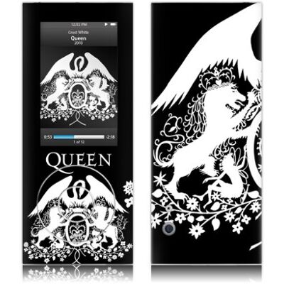 MusicSkins drottning – vapen vit för Apple iPod Nano (femte generationen) MusicSkins drottning – vapen vit för Apple iPod Nano (femte generationen)
