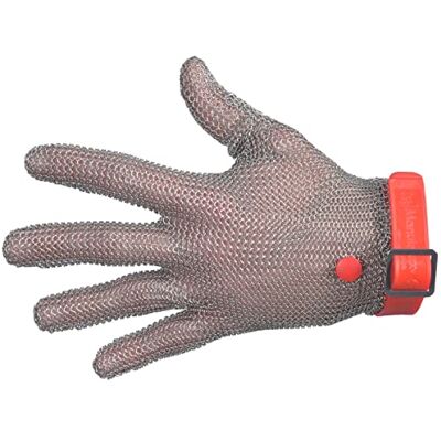 Louis Tellier Juba G, Kort Metallnät, 100% Rostfritt Stål, Justerbar Pu-Remstängning, Reversibel, Röd Louis Tellier Juba G, Kort Metallnät, 100% Rostfritt Stål, Justerbar Pu-Remstängning, Reversibel, Röd