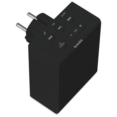 TechniSat VIOLA uttagsradio – kompakt FM-radio för eluttaget (Bluetooth, handsfree, knappar för lokal styrning, 30 favoritminnen, 1,5 W monohögtalare) svart TechniSat VIOLA uttagsradio – kompakt FM-radio för eluttaget (Bluetooth, handsfree, knappar för lokal styrning, 30 favoritminnen, 1,5 W monohögtalare) svart