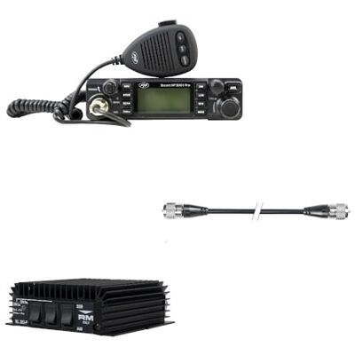 PNI CB-radioapparater komplett paket Escort HP 9001 PRO, ASQ RX-TX KL203P förstärkare, AM/FM/SSB, 100 W, 12 V och R50-kabel PNI CB-radioapparater komplett paket Escort HP 9001 PRO, ASQ RX-TX KL203P förstärkare, AM/FM/SSB, 100 W, 12 V och R50-kabel