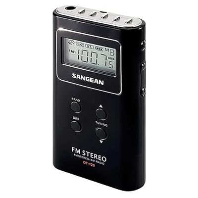Sangean DT-120 bärbar radio, bordsradio, digital fickradio – vit Sangean DT-120 bärbar radio, bordsradio, digital fickradio – vit