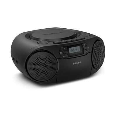 Philips TAZ2500 Portabel CD-musikmaskin med kassettspelare, DAB+/FM-radio, Bluetooth 6.0, USB-uppspelning, Audio‑In, Dynamic Bass Boost, stereohögtalare, AC/batteridrift – Svart Philips TAZ2500 Portabel CD-musikmaskin med kassettspelare, DAB+/FM-radio, Bluetooth 6.0, USB-uppspelning, Audio‑In, Dynamic Bass Boost, stereohögtalare, AC/batteridrift – Svart