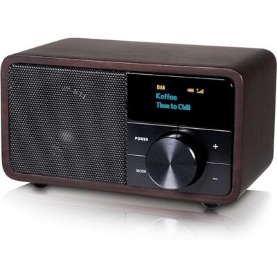 Kathrein - DAB+ 1 mini - Bluetooth - Mörkt trä - Radio Kathrein - DAB+ 1 mini - Bluetooth - Mörkt trä - Radio