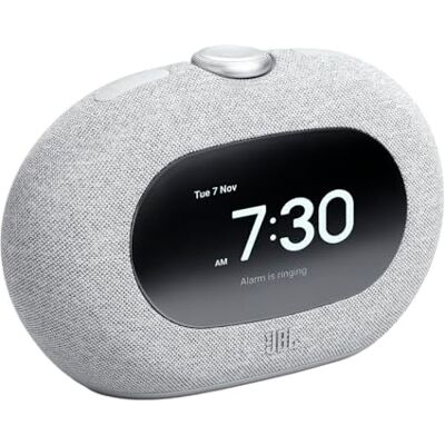 JBL Horizon 3 Bluetooth klockradiohögtalare med DAB/DAB+/FM, kraftfullt Pro‑ljud, soluppgångslarm, stämningsbelysning, USB‑C, Grå JBL Horizon 3 Bluetooth klockradiohögtalare med DAB/DAB+/FM, kraftfullt Pro‑ljud, soluppgångslarm, stämningsbelysning, USB‑C, Grå