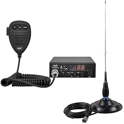 PNI -PACK59 Radio CB och antenn med magnet 145/PL, kit svart PNI -PACK59 Radio CB och antenn med magnet 145/PL, kit svart