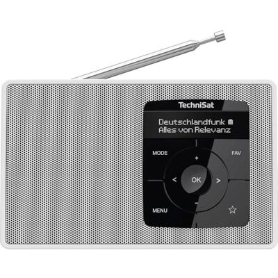 TechniSat DIGITRADIO 2 – bärbar DAB+/FM-radio med batteri (med Bluetooth ljudstreaming, väckarklocka, OLED-skärm, hörlursuttag, högtalare 1 W RMS) vit/vit TechniSat DIGITRADIO 2 – bärbar DAB+/FM-radio med batteri (med Bluetooth ljudstreaming, väckarklocka, OLED-skärm, hörlursuttag, högtalare 1 W RMS) vit/vit