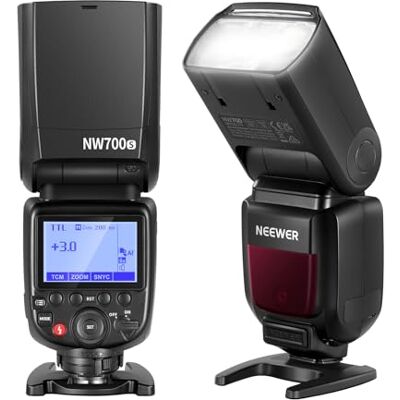 NEEWER NW700-S TTL Flash Speedlite kompatibel med Sony DSLR-kameror, 1/8000s höghastighetssynkronisering, 1/1-1/256 utgång, TCM-funktion, 230 full strömflash, 0,1-2,7 s snabb återvinning, batterier NEEWER NW700-S TTL Flash Speedlite kompatibel med Sony DSLR-kameror, 1/8000s höghastighetssynkronisering, 1/1-1/256 utgång, TCM-funktion, 230 full strömflash, 0,1-2,7 s snabb återvinning, batterier
