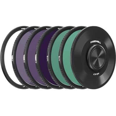 FREEWELL M2 magnetiskt snabbbyte 5-pack 67 mm ND8, ND64, ND1000, CPL- och UV-filter FREEWELL M2 magnetiskt snabbbyte 5-pack 67 mm ND8, ND64, ND1000, CPL- och UV-filter