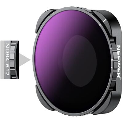 NEEWER Variabelt ND64-ND512-filter kompatibelt med GoPro 9 10 11 12, 5-9 stopp, variabelt ND-filter med HD flerbelagt HD-optiskt glas och smal ram, inget X-mönster NEEWER Variabelt ND64-ND512-filter kompatibelt med GoPro 9 10 11 12, 5-9 stopp, variabelt ND-filter med HD flerbelagt HD-optiskt glas och smal ram, inget X-mönster
