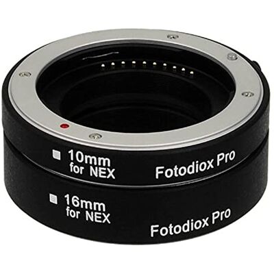 Fotodiox bilmakro-tube-Nex Pro bil makro förlängningsrör sats 10 mm/16 mm rör med bilokus/TTL automatisk exponering Fotodiox bilmakro-tube-Nex Pro bil makro förlängningsrör sats 10 mm/16 mm rör med bilokus/TTL automatisk exponering