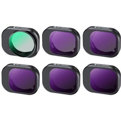 K&F CONCEPT Mini 4 Pro ND filterset, polfilter, 6 stycken CPL, ND8, ND16, ND32, ND64, ND128 filter kompatibelt med DJI Mini 4 Pro (aluminiumversion) K&F CONCEPT Mini 4 Pro ND filterset, polfilter, 6 stycken CPL, ND8, ND16, ND32, ND64, ND128 filter kompatibelt med DJI Mini 4 Pro (aluminiumversion)
