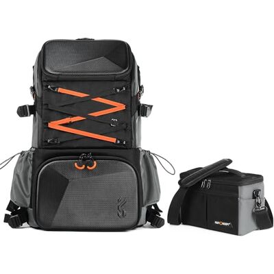 K&F CONCEPT Professionell kameraryggsäck 32 L, 2 i 1 kameraväska EVA hårt skal, stor kapacitet, regnskydd, 15,6 tum laptopfack, kompatibel med Sony Canon Nikon Fuji Vlog, B05 K&F CONCEPT Professionell kameraryggsäck 32 L, 2 i 1 kameraväska EVA hårt skal, stor kapacitet, regnskydd, 15,6 tum laptopfack, kompatibel med Sony Canon Nikon Fuji Vlog, B05
