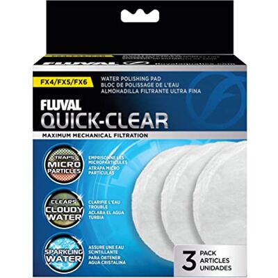 Fluval finfilter fleece, för ytterfilter FX4, FX5 och FX6, 3-pack Fluval finfilter fleece, för ytterfilter FX4, FX5 och FX6, 3-pack