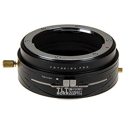 Fotodiox Pro TLT ROKR Tilt/Shift objektivmonteringsadapter kompatibel med Olympus OM 35 mm filmlinser till Fujifilm X-Mount-kameror Fotodiox Pro TLT ROKR Tilt/Shift objektivmonteringsadapter kompatibel med Olympus OM 35 mm filmlinser till Fujifilm X-Mount-kameror