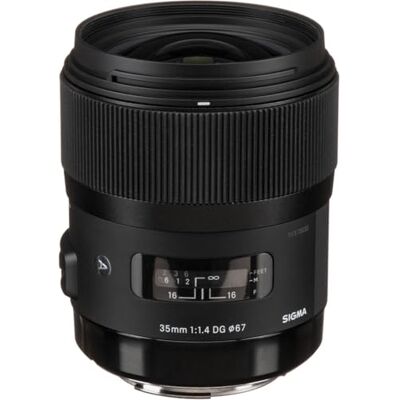 Sigma 35 mm F1.4 Art DG HSM Objektiv för Canon, Svart, 3,7 x 3,03 x 3,03 (340101) Sigma 35 mm F1.4 Art DG HSM Objektiv för Canon, Svart, 3,7 x 3,03 x 3,03 (340101)