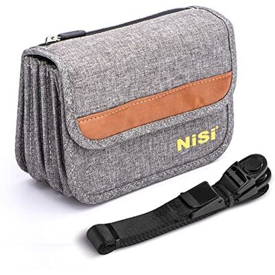 NiSi Caddy 9 bärväska Rymmer upp till 9 st fyrkantiga (100 x 100 mm) eller rektangulär (100 x 150 mm) kameralinsfilter stötsäkra, vattentåliga, enkel åtkomst, remmar för cross-body och NiSi Caddy 9 bärväska Rymmer upp till 9 st fyrkantiga (100 x 100 mm) eller rektangulär (100 x 150 mm) kameralinsfilter stötsäkra, vattentåliga, enkel åtkomst, remmar för cross-body och