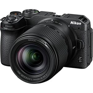 Nikon Z 30 KIT Z DX 18-140 mm 1:3,5-6,3 VR (20,9 MP, 11 bilder per sekund, hybrid-AF med fokusassistent, ISO 100-51.200, 4K UHD-video med upp till 125 minuters längd) Svart