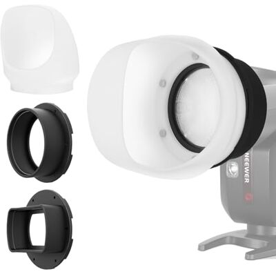 NEEWER Ljusreflektor i silikon med två magnetiska adapterringar, ljusmodifieringsformare för NW620 NW700 NW760 Z880 Z760 fyrkantigt huvud och Z1 Z2 Speedlite, CRS3 NEEWER Ljusreflektor i silikon med två magnetiska adapterringar, ljusmodifieringsformare för NW620 NW700 NW760 Z880 Z760 fyrkantigt huvud och Z1 Z2 Speedlite, CRS3