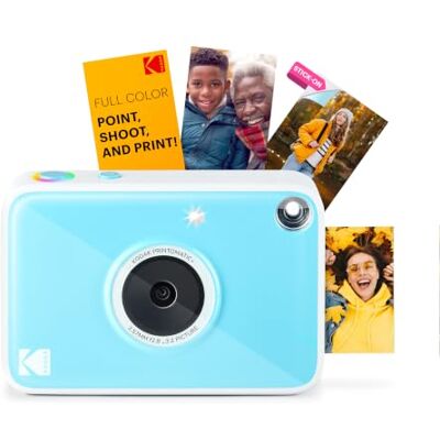 Kodak Printomatic+ Direktutskrivande Digitalkamera 10MP med RGB LED, skriver ut färgfoton på Zink 2x3” papper – Blå Kodak Printomatic+ Direktutskrivande Digitalkamera 10MP med RGB LED, skriver ut färgfoton på Zink 2x3” papper – Blå